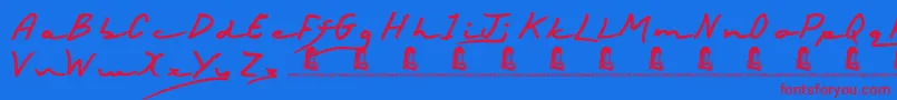 フォントHappyBirthday – 赤い文字の青い背景