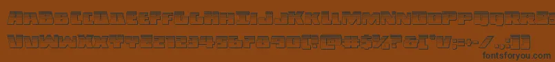 Darkallianceplat Font – Black Fonts on Brown Background