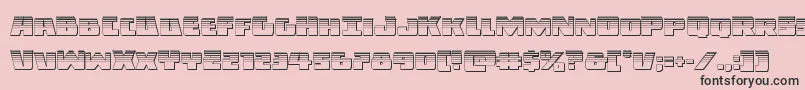 Darkallianceplat Font – Black Fonts on Pink Background
