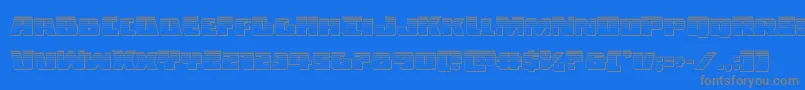 fuente Darkallianceplat – Fuentes Grises Sobre Fondo Azul