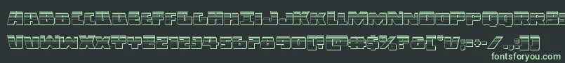 Czcionka Darkallianceplat – zielone czcionki na czarnym tle