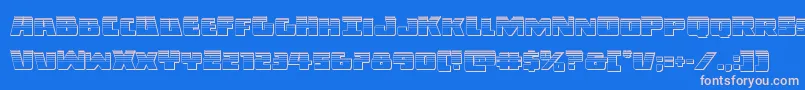 Darkallianceplat Font – Pink Fonts on Blue Background