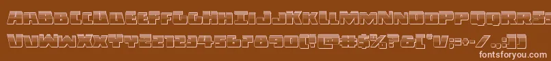 Шрифт Darkallianceplat – розовые шрифты на коричневом фоне