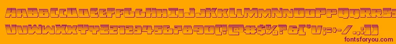 Darkallianceplat Font – Purple Fonts on Orange Background