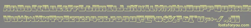 Darkallianceplat Font – Yellow Fonts on Gray Background