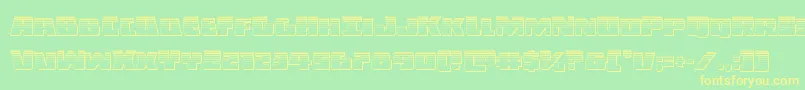 Шрифт Darkallianceplat – жёлтые шрифты на зелёном фоне