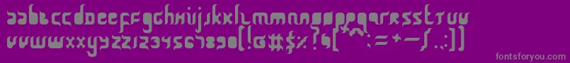 QurbanFeast Font – Gray Fonts on Purple Background