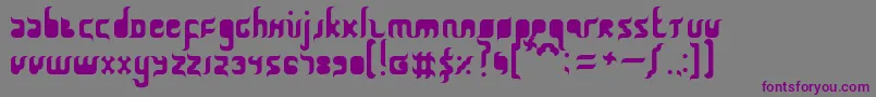 QurbanFeast Font – Purple Fonts on Gray Background