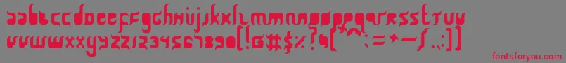 QurbanFeast Font – Red Fonts on Gray Background