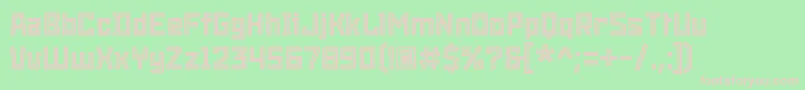 SnowstormInline Font – Pink Fonts on Green Background