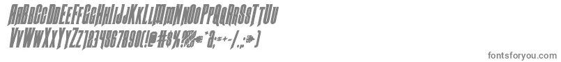 Butchsundanceboldital-fontti – harmaat kirjasimet valkoisella taustalla