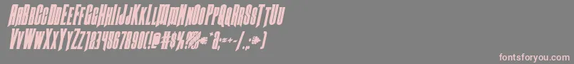 Butchsundanceboldital Font – Pink Fonts on Gray Background