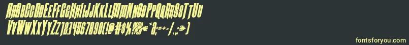 More about Butchsundanceboldital Font Butchsundanceboldital Font – Yellow Fonts on Black Background