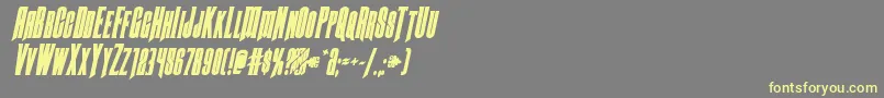 More about Butchsundanceboldital Font Butchsundanceboldital Font – Yellow Fonts on Gray Background