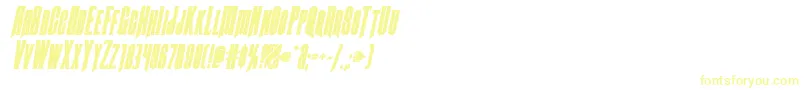 Więcej informacji o czcionce Butchsundanceboldital Czcionka Butchsundanceboldital – żółte czcionki