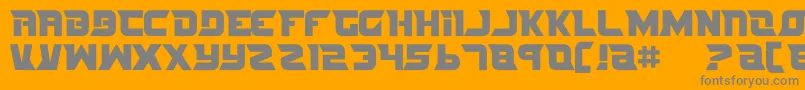 Nife2 Font – Gray Fonts on Orange Background