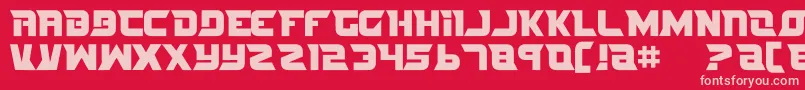 Nife2 Font – Pink Fonts on Red Background
