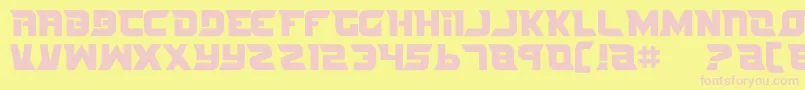 Nife2 Font – Pink Fonts on Yellow Background