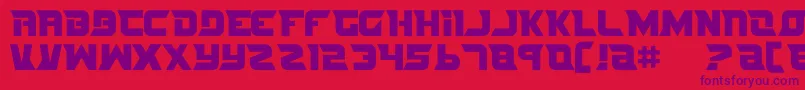 Nife2 Font – Purple Fonts on Red Background
