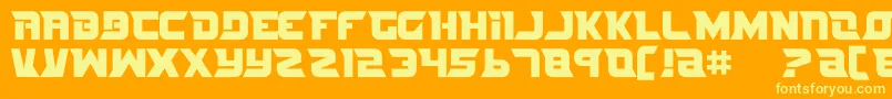 More about Nife2 Font Nife2 Font – Yellow Fonts on Orange Background