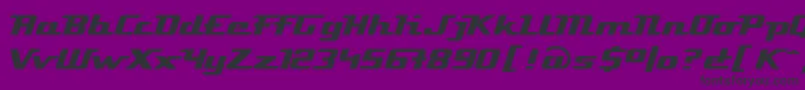 LinotypeAtomatic Font – Black Fonts on Purple Background