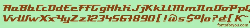 LinotypeAtomatic Font – Brown Fonts on Green Background