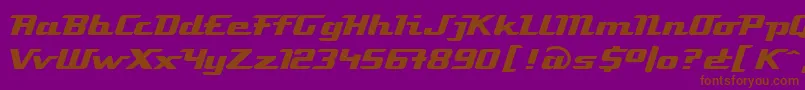 LinotypeAtomatic Font – Brown Fonts on Purple Background