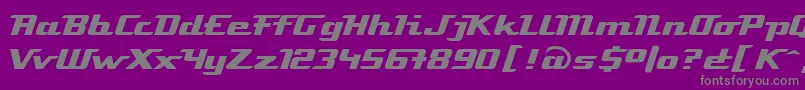 LinotypeAtomatic Font – Gray Fonts on Purple Background