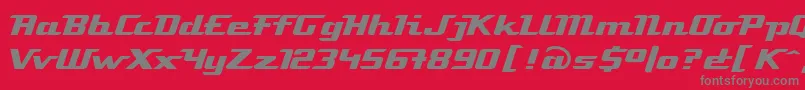 LinotypeAtomatic Font – Gray Fonts on Red Background