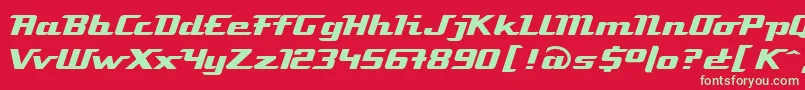 LinotypeAtomatic Font – Green Fonts on Red Background