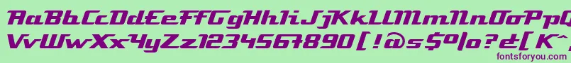 LinotypeAtomatic Font – Purple Fonts on Green Background