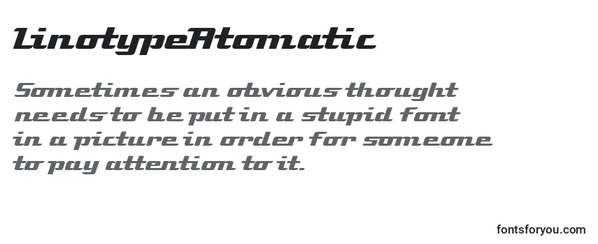 LinotypeAtomatic-fontti