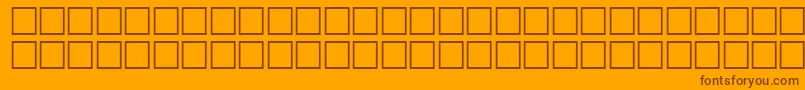 Шрифт ArrowsextraRegular – коричневые шрифты на оранжевом фоне