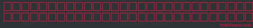 フォントArrowsextraRegular – 黒い背景に赤い文字