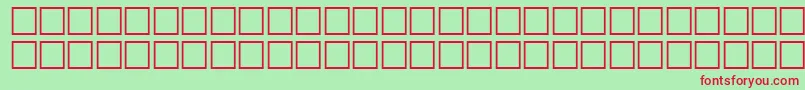 ArrowsextraRegular-fontti – punaiset fontit vihreällä taustalla
