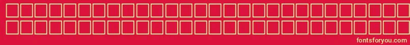 ArrowsextraRegular-Schriftart – Gelbe Schriften auf rotem Hintergrund
