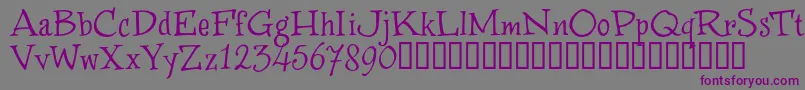 WinstnT-Schriftart – Violette Schriften auf grauem Hintergrund