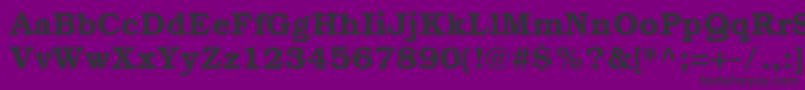 ItcBookmanCeDemi Font – Black Fonts on Purple Background