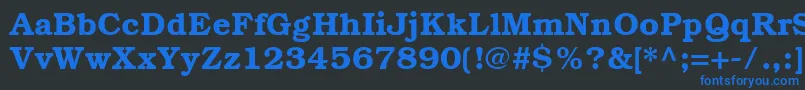 ItcBookmanCeDemi Font – Blue Fonts on Black Background