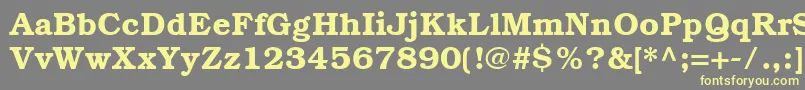 ItcBookmanCeDemi Font – Yellow Fonts on Gray Background