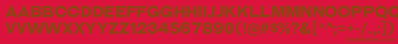 GalderglynnTitlingBd Font – Brown Fonts on Red Background