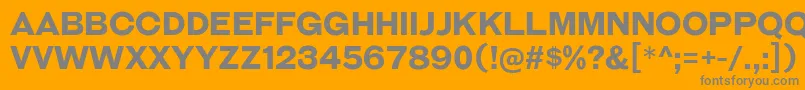 GalderglynnTitlingBd Font – Gray Fonts on Orange Background