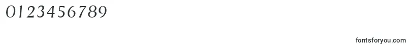 Шрифт GriffonlightItalic – шрифты для цифр и чисел