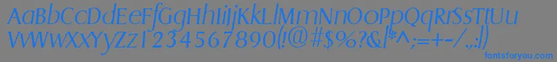 fuente GriffonlightItalic – Fuentes Azules Sobre Fondo Gris