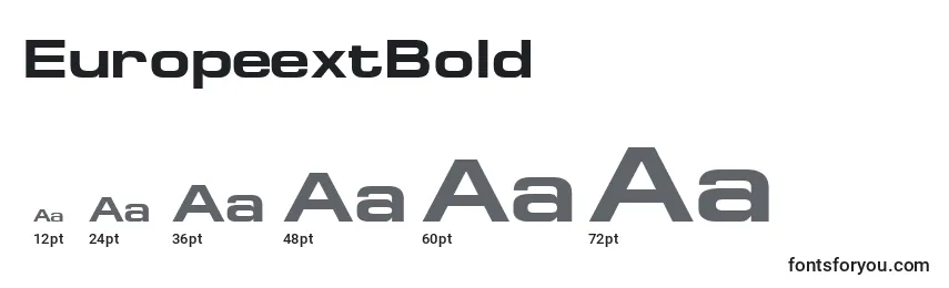 EuropeextBold Font Sizes