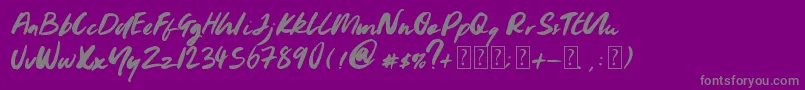 More about Youngblood Font Youngblood Font – Gray Fonts on Purple Background
