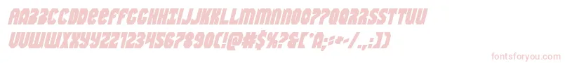Шрифт Warnationboldital – розовые шрифты на белом фоне