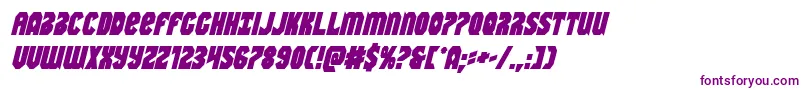 Warnationboldital-fontti – violetit fontit valkoisella taustalla