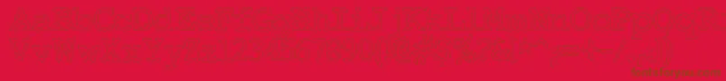フォントElectricHermes – 赤い背景に茶色の文字
