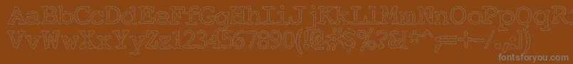 ElectricHermes Font – Gray Fonts on Brown Background